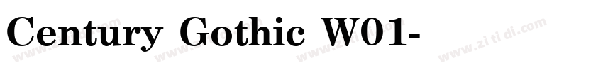 Century Gothic W01字体转换 Century Gothic W01字体转换